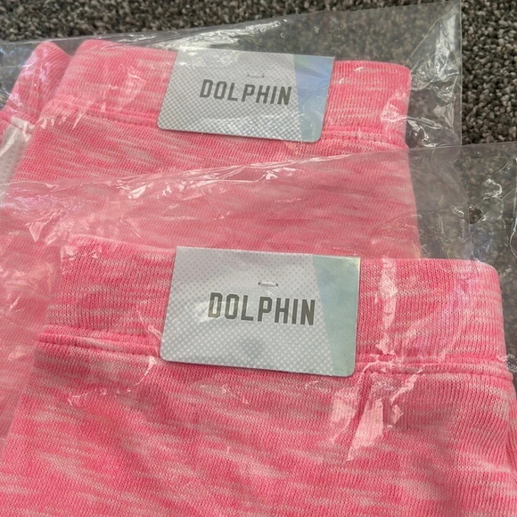 SOLD! NWT! Girl’s Justice knit Dolphin pink shorts size 6 - Picture 3 of 3